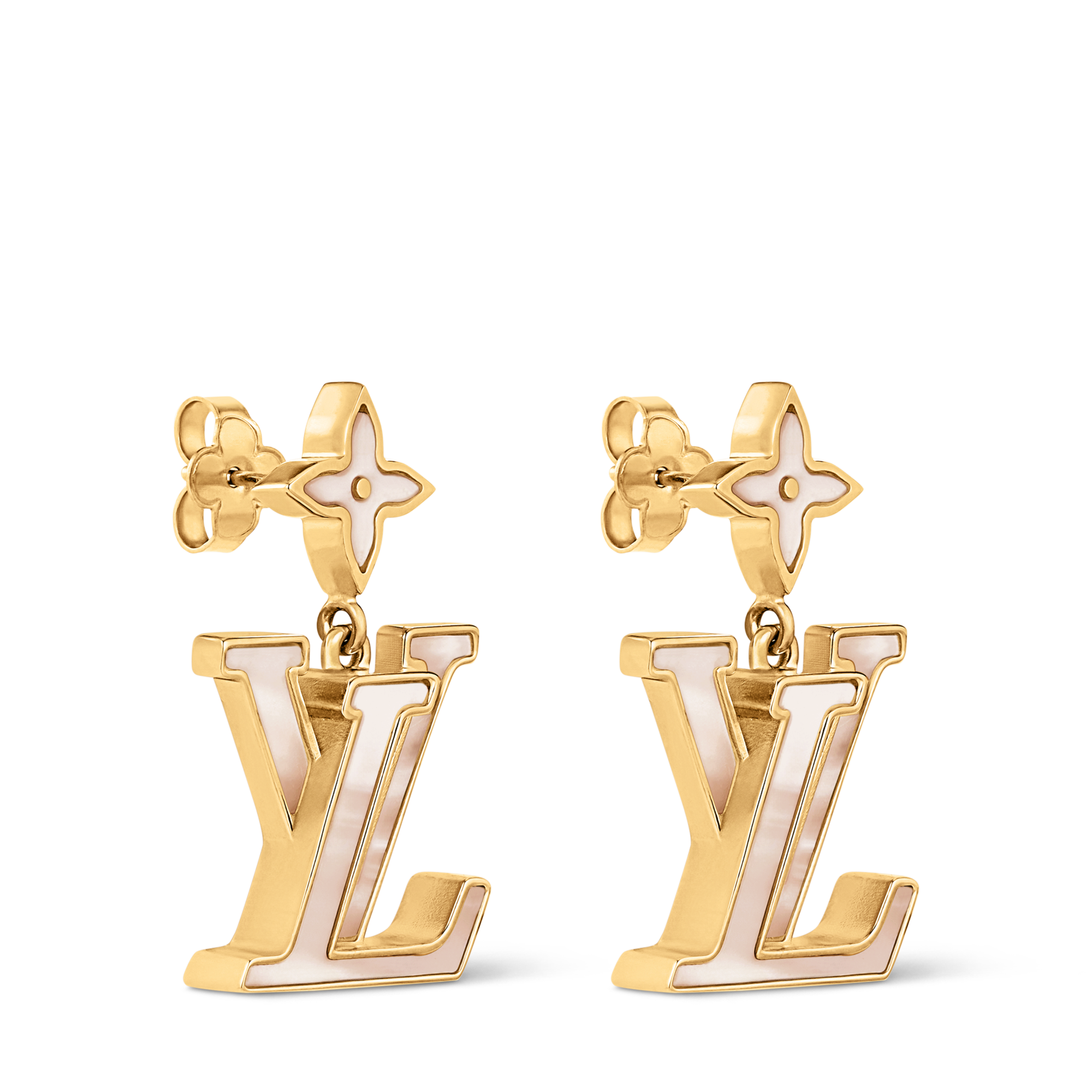 Lady LV Pearlescent Earrings S00 - Women - Fashion Jewelry | LOUIS